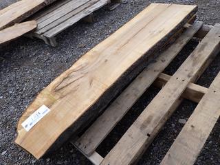 Located At Century's Yard High River (2) Live Edge Choke Cherry Slab, Approx. 4ft x 12in x 2in.