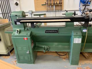 General 26020 Lathe, 2 HP, 208/230V, 6 Amp, 60 Hz, Single Phase.