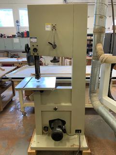 2005 Pioneer PRN10-800 Band Saw, 1720 RPM, 230/115V, 6/12 Amp, Single Phase c/w Extra Blades.