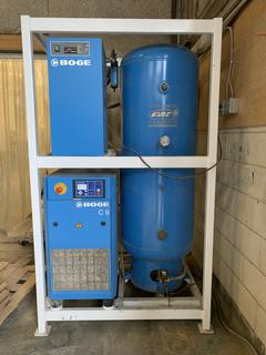 Boge C9 Screw Compressor c/w Boge DMC 18 Refrigerated Air Dryer, Compressed Air Tank.