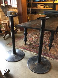 (2) Bar Height Table Bases.