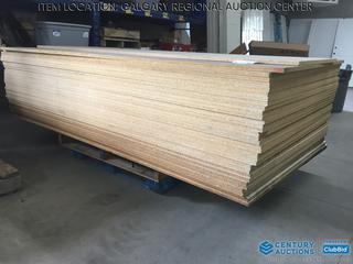 Located At Century's Yard High River - (34) Sheets Collins Pine Particle Board, 49 In. x 97 In. x 3/4 In.