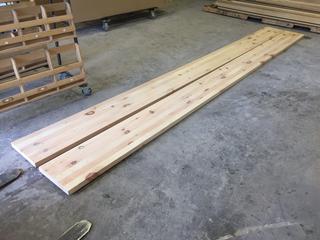 (2) Pine Bar/Bench Tops, Approximately 16 Ft Long.