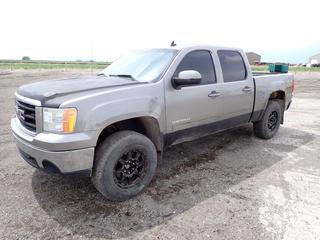 2007 GMC Sierra 1500 4x4 Crew Cab Pickup c/w 5.3L V8 Gas, A/T, A/C, P/DL, P/S, Power Heater Mirrors, Heated Seats,Sun Roof, 275/70R18 Tires, Showing 352,269 Kms, VIN 2GTEK13M171567241 