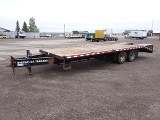 2007 Canada Trailers 20 Ft. T/A Pintle Hitch Trailer c/w 5 Ft. Beavertail, Ramps, Spare Tire & Rim, 325/80R16 Tires, S/N 2CPUSK2P57A008713