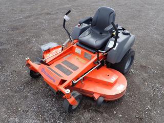 Husqvarna EX6124 Zero Turn Ride On Mower c/w Kohler Courage 24 Gas, Hydrostatic Trans, Dual Latch Air Filtration System, High Velocity Cooling System, Full-Pressure Lubrications, 5 Ft. Cutting Deck, 4.10/3.50-5 Front, 20x10.00-8 Rear Tires, Showing 209 Hours, SN 080651202