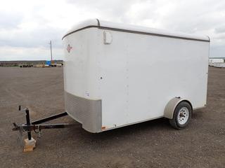 2016 Carry-On 6 Ft. x 12 Ft. S/A Enclosed Utility Trailer c/w 2 In. Ball Hitch, Wood Liner, Folding Back Door Ramp, Side Man Door, VIN 4YMCL1212GR001900