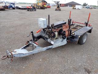 Custombuilt 10 Ft. S/A Drop Deck Trailer c/w Electric Lift & Pulley Assembly, No VIN
