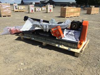 Unused TMG Industrial TMG-TFMO70 70 In. 3-Point Offset Ditch Bank Flail Mower with 90 Degree Tilt for Ditches, Control # 7297.