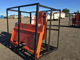 Unused TMG Industrial TMG-PD700S Industrial Skid Steer Post Pounder, 700 Ft-lb Energy Class, 500-900 BPM Pounding Rate, 9.5-16 GPM Hydraulic Flow, 8 In. Post Diameter, Control # 7321.