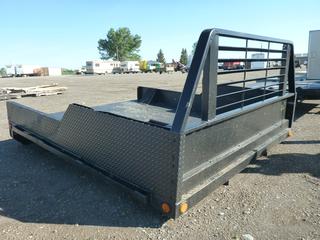 Steel Truck Deck w/Diamond Plated Steel Sides, Headache Rack 8 Ft. W x 9 Ft. L, Includes Recessed Ball Hitch On Deck, Control # 7410