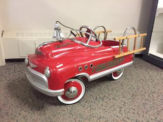 Antique Children's Firetruck Toy. Approximately 42 In. L.