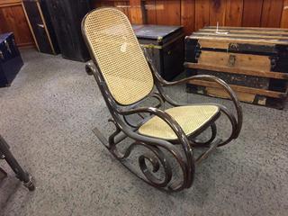 Wooden Rocking Chair.