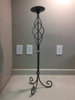 Metal Candle Stand. 30 1/2 In. Tall.