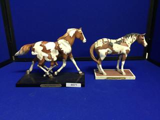 "Painted Harmony" & "Friends Forever" Horse Figures. 6 1/2 In. Tall.