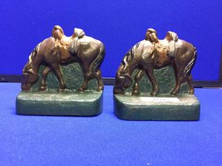 (2) Horse Bookends.