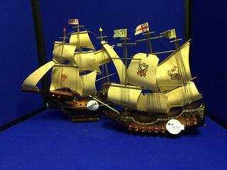 (2) Decorative Pirate Ships. 