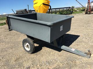Tow Behind Cart c/w Tipping Lever 32 In. x 42 In. Control # 7434.