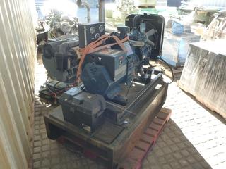 Stamford 12 KV Generator c/w Kubota 4 Cyl Engine, S/N X07J383094. Control # 7454
