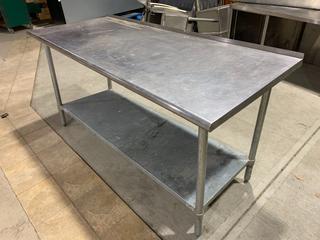 Stainless Steel Food Prep Table.