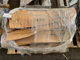 Quantity of Uline 42 In x 10 In Pallet Rack Dividers.