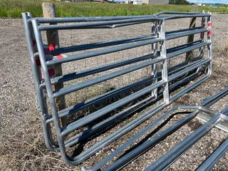 (4) Metal Tube Stock Gates 11 Ft 6 In. x 50 In. Control # 7440.