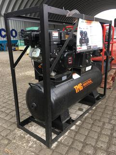 Unused TMG-GAC40 Gas Powered 2 Stage 40 Gal Air Compressor Loncin 302cc .