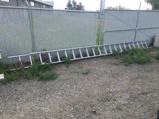 20 Ft Aluminum Extension Ladder, Extends to 40 Ft.