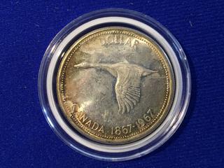 1867-1967 Canada Silver Dollar.