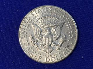 1964 United States Silver Half Dollar, John F. Kennedy.