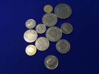 Assorted Francs Coin.