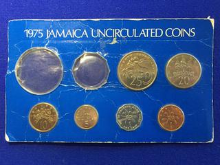 1975 Jamaica Uncirculated Coin Set. *Incomplete*.