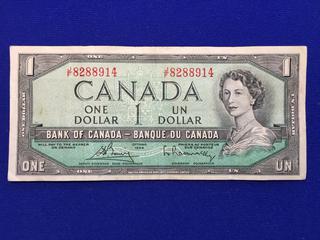 Bank Of Canada One Dollar Bill. JF8288914.