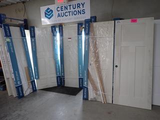 (5) Assorted Jeld-Wen Easy Install Interior Doors. *DAMAGED*