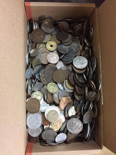 Assorted Coins From Around The World.