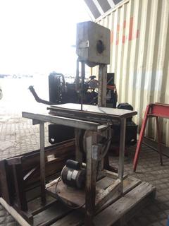 Band Saw w/ CGE 3/4 Hp Motor c/w Wooden & Stand.