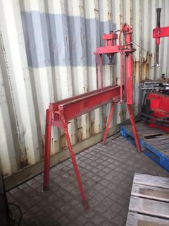 Hydraulic Press w/ Roller on Stand.