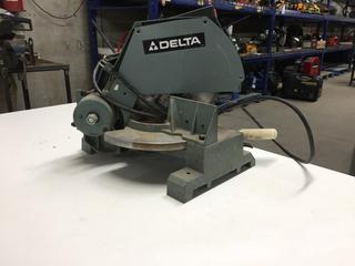 Delta 10 In Motorized Miter Box, Model # 34-080.