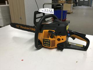 Poulan Pro 18 In Gas Chainsaw 42cc, Model # PP4218.