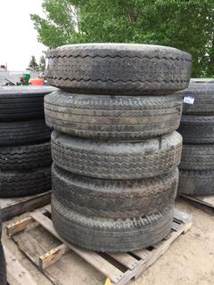 (5) Firestone Tires w/ Dayton Rims 10.00 - 20. *Different Treads*