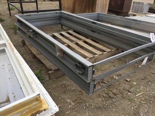 (2) Steel Door Frames for 2 Ft x 6 Ft Wall, 36 In x 84 In Opening.