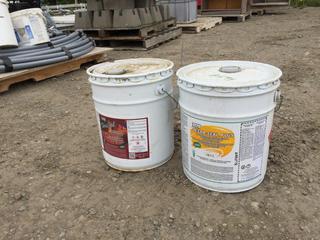 (2) Pails of Decra Seal Plus, Non - Yellowing Acrylic Curing and Sealing Compound for Decorative Concrete.