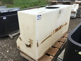 Poly Water Tank 18 In w x 66 In L x 36 In W. *Top Cap Missing*