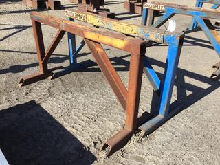 Selling Off-Site -  (2) 5000 LB Maximum Capacity Steel Saw Horses, 60 In x 32 In. *Located at 234155 Wrangler Road SE, Calgary, AB*
