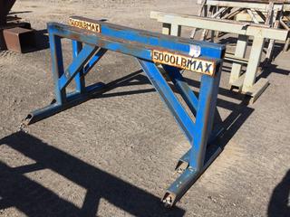 Selling Off-Site -  (2) 5000 LB Maximum Capacity Steel Saw Horses, 60 In x 32 In. *Located at 234155 Wrangler Road SE, Calgary, AB*
