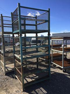 Selling Off-Site -  (3) Steel Crates, 34 1/2 In x 40 1/2 In x 32 In. *Located at 234155 Wrangler Road SE, Calgary, AB*