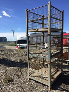 Selling Off-Site -  (3) Steel Crates, 34 1/2 In x 40 1/2 In x 32 In. *Located at 234155 Wrangler Road SE, Calgary, AB*