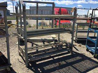 Selling Off-Site -  Steel Rack, 56 In x 32 In x 60 In. *Located at 234155 Wrangler Road SE, Calgary, AB*