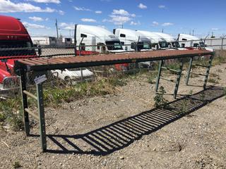 Selling Off-Site -  Roller Conveyor, 15 Ft x 21 In x 38 In. *Located at 234155 Wrangler Road SE, Calgary, AB*