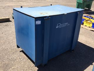 Selling Off-Site -  Steel Box, 48 In x 30 In x 37 3/4 In. *Located at 234155 Wrangler Road SE, Calgary, AB*